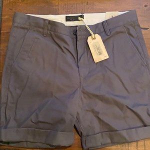 Mens Allsaints Dark Grey deck shorts - skinny fit